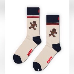 Happy gingerbread man socks